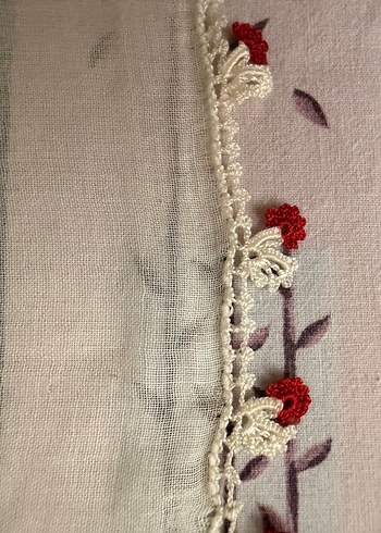 İğne oyası İşlemeli Bej Bohem Kadın Şal - Görsel 2