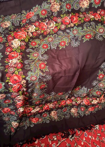 Rus tarzı üsküllü Bohem masa örtüsü - Görsel 2