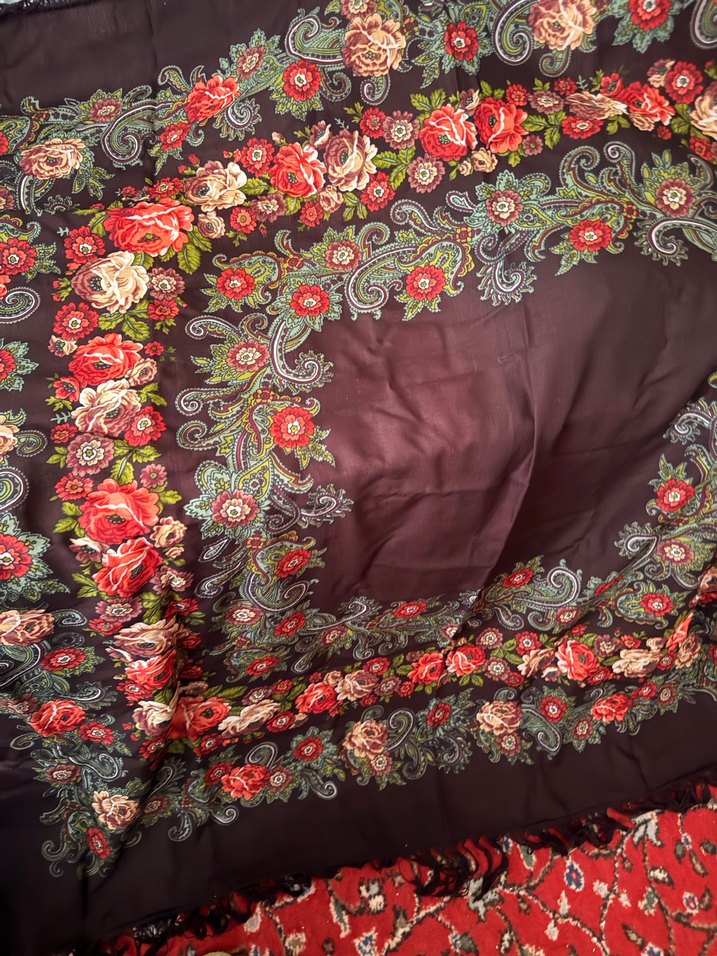 Rus tarzı üsküllü Bohem masa örtüsü - Görsel 2