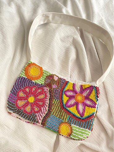 Zara Beaded/ staud boncuk işlemeli çanta