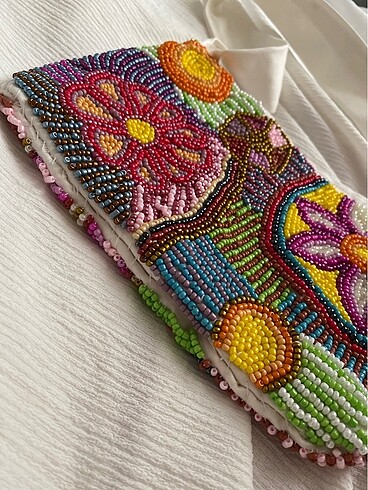  Beden Beaded/ staud boncuk işlemeli çanta