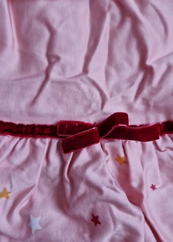 18-24 Ay Beden pembe Renk Pembe Kız Çocuk Kolsuz Elbise