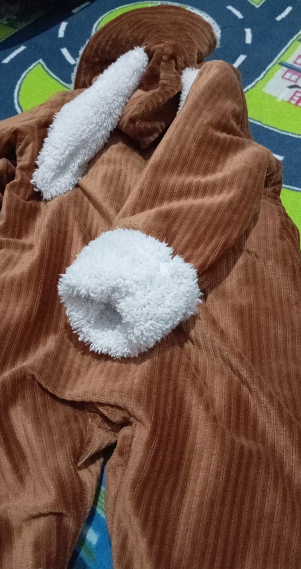 Kahverengi Kürklü Bebek Tulum - Görsel 4