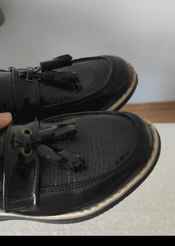 Klasik Siyah Erkek Püsküllü Loafer - Görsel 5