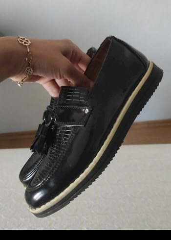 Klasik Siyah Erkek Püsküllü Loafer - Görsel 3