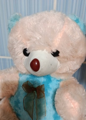 Diğer Pastel Mavi Peluş Ayıcık Oyuncak