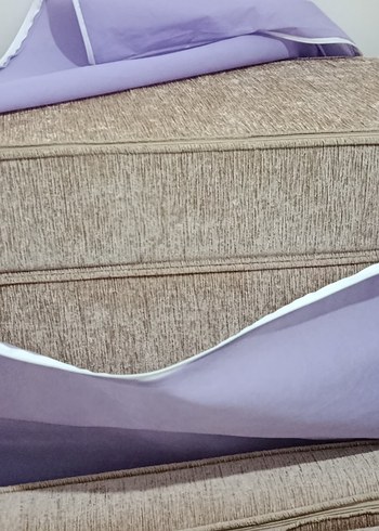 Bej Düz Modern kalın sünger yastık - Görsel 2