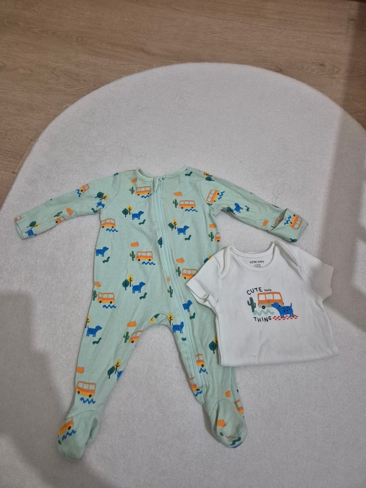 Bebek Uzun Kollu Baskılı Pamuklu Body Seti - Görsel 2