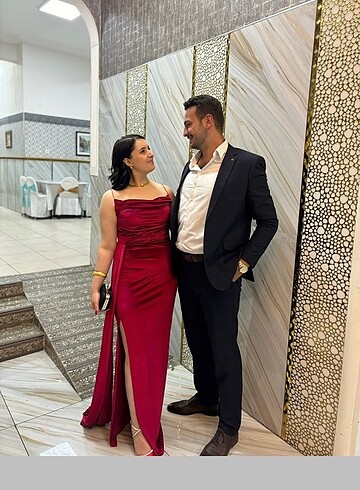 Diğer Kırmızı abiye elbise
