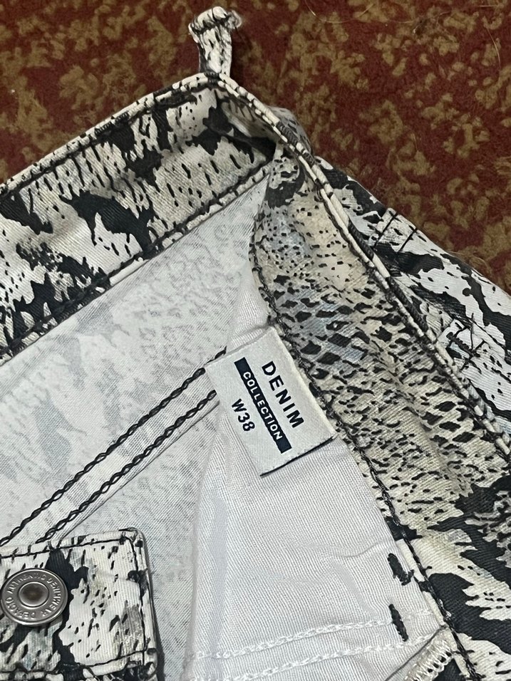 Yılan Desenli Kadın Kumaş Pantolon - Görsel 5