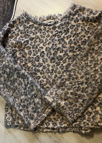 Leopar Desenli Kadın Kazak - Görsel 3