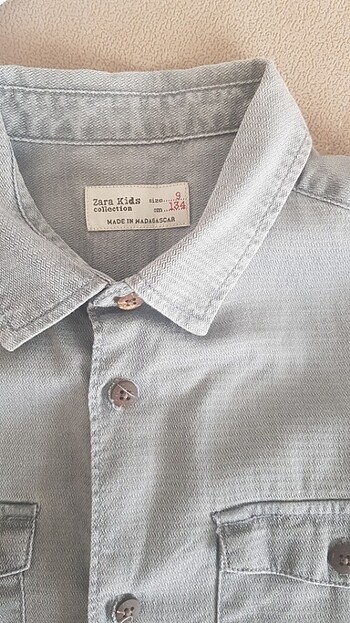 9 Yaş Beden Zara gomlek