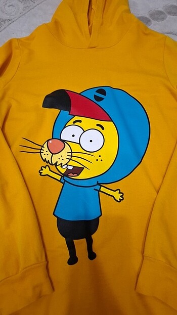 11-12 Yaş Beden Kapsonlu sweatshırt