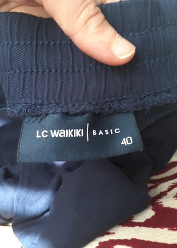 40 Beden mavi Renk Kadın Lacivert Bol Kesim Midi Kot Pantolon