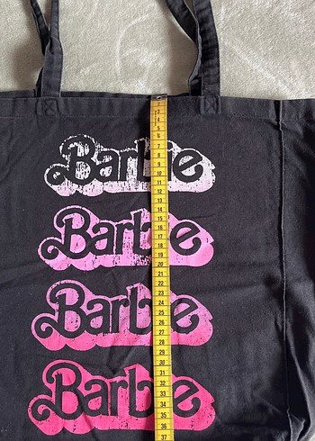 Pembe Baskılı Barbie Kadın Tote Çanta - Görsel 3