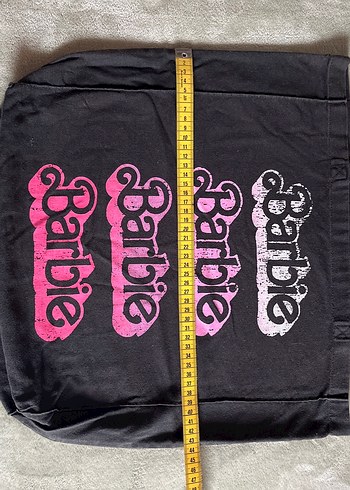 Pembe Baskılı Barbie Kadın Tote Çanta - Görsel 2