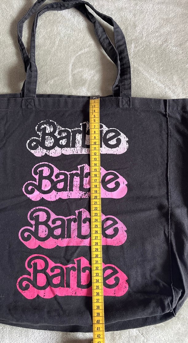 Pembe Baskılı Barbie Kadın Tote Çanta - Görsel 3