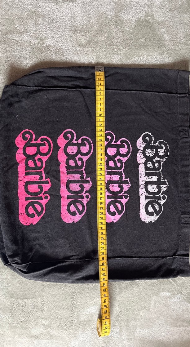 Pembe Baskılı Barbie Kadın Tote Çanta - Görsel 2