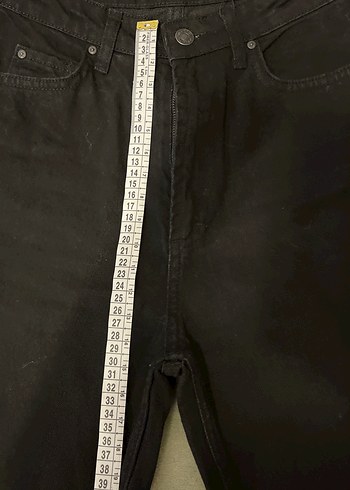 Kadın Siyah Regular Fit Denim Pantolon - Görsel 5