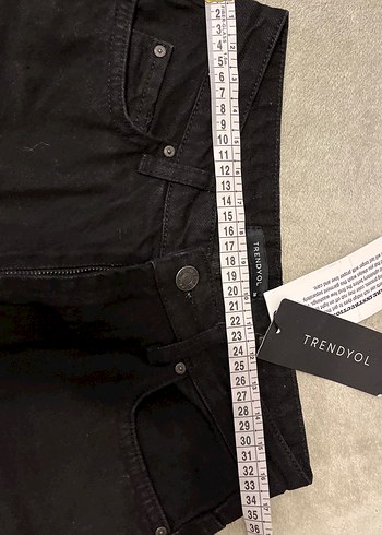 Kadın Siyah Regular Fit Denim Pantolon - Görsel 4