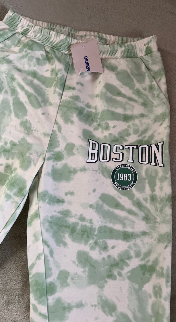 Yeşil Bağcıklı Street Wear Kız çocuğu Eşofman - Görsel 3