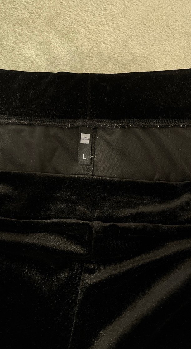 Siyah Süet Geniş Kesim Midi Pantolon - Görsel 3