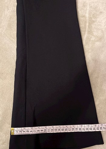 Düğmeli Siyah Kadın Kumaş Pantolon - Görsel 5