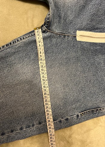 Gri Bol Kesim Kadın Denim Pantolon - Görsel 6