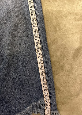 Gri Bol Kesim Kadın Denim Pantolon - Görsel 8