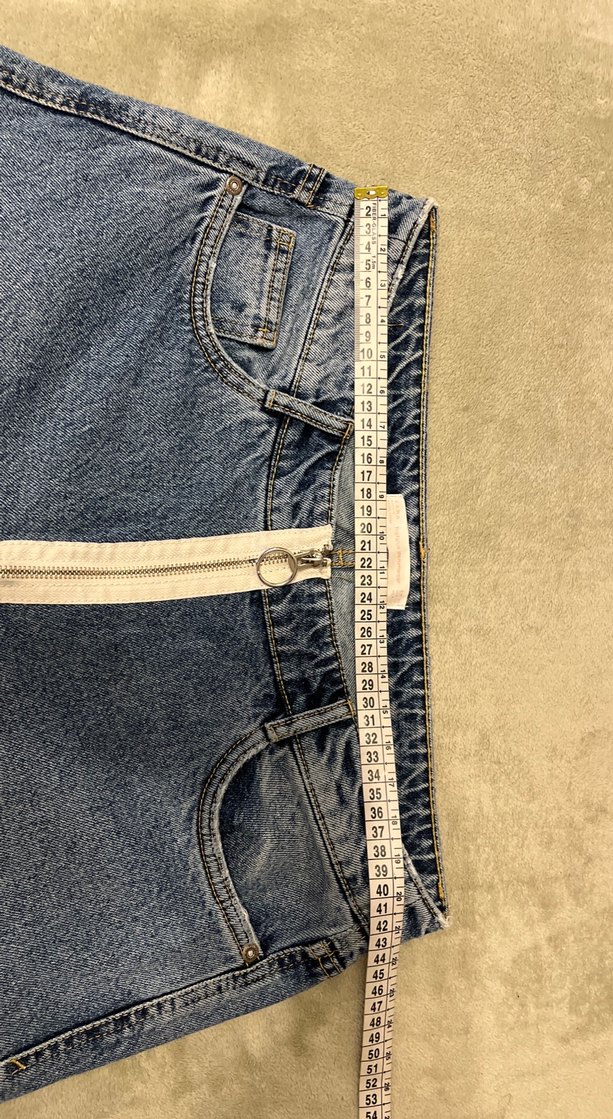 Gri Bol Kesim Kadın Denim Pantolon - Görsel 5