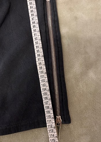 Fermuarlı Siyah Kadın Eşofman Altı - Görsel 7