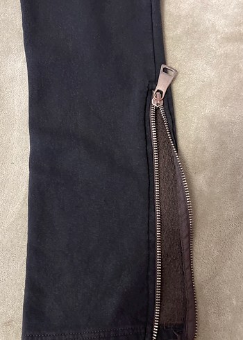 Fermuarlı Siyah Kadın Eşofman Altı - Görsel 4