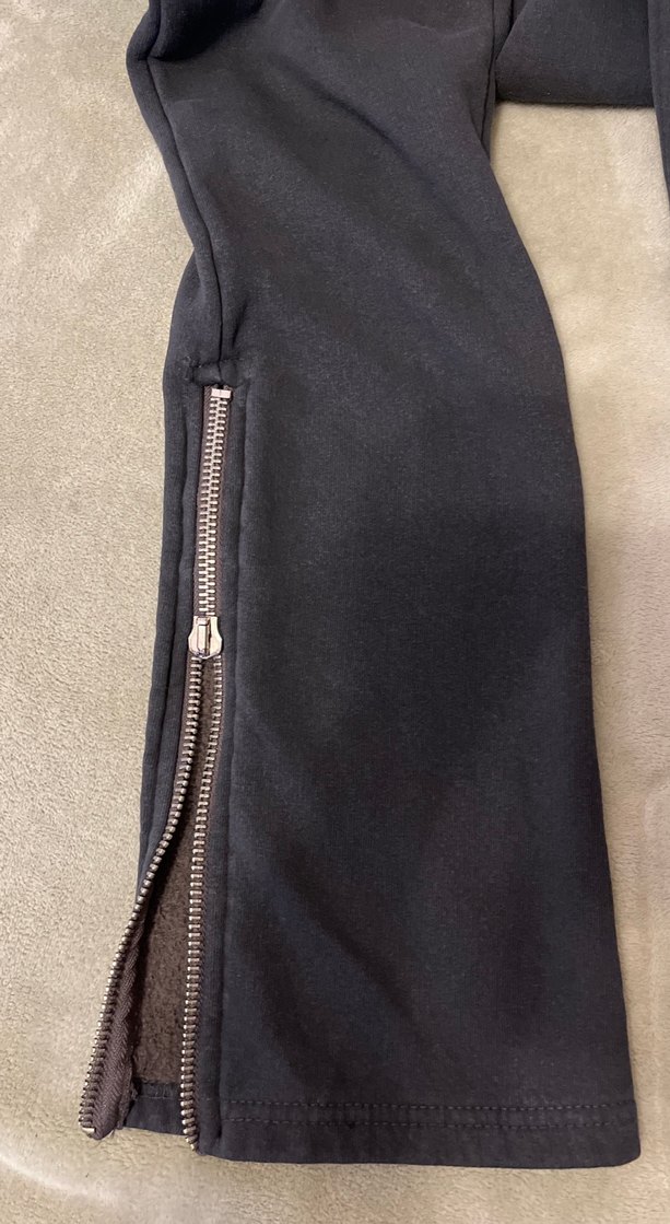 Fermuarlı Siyah Kadın Eşofman Altı - Görsel 5