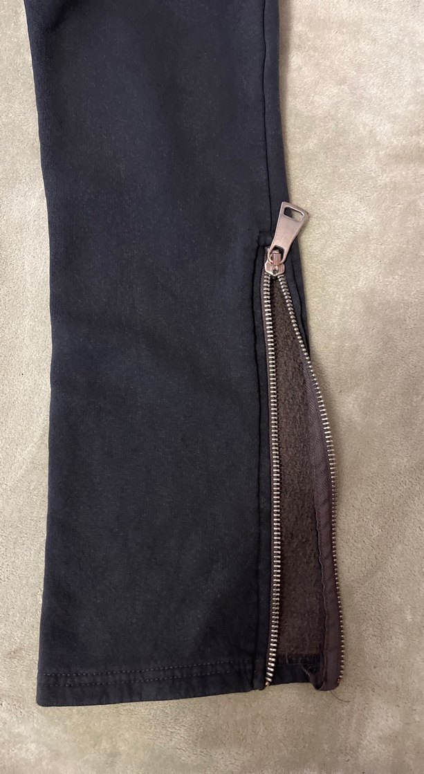 Fermuarlı Siyah Kadın Eşofman Altı - Görsel 4