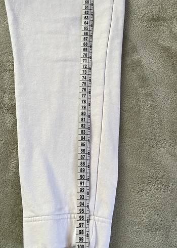 Kadın Beyaz Pamuklu Rahat Kesim Eşofman - Görsel 6