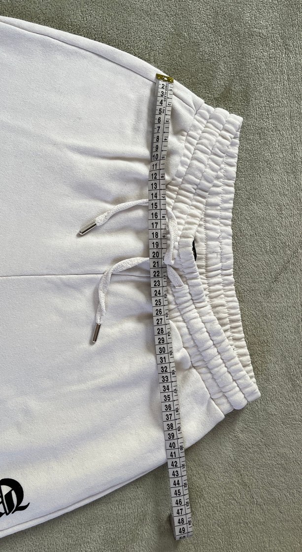 Kadın Beyaz Pamuklu Rahat Kesim Eşofman - Görsel 4