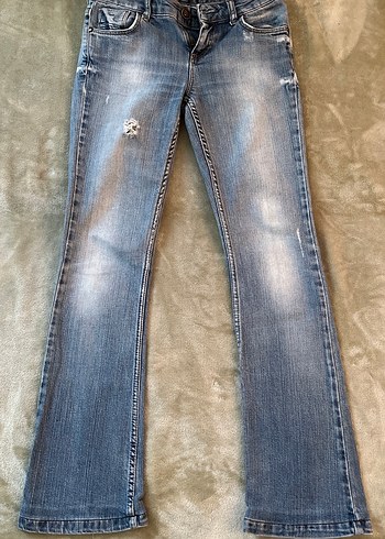 Kadın Mavi Denim Midi Boy Kot Pantolon