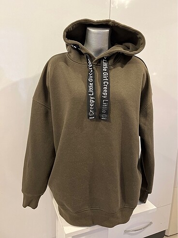 Unisex kapüşonlu oversize sweatshirt