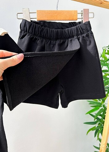Standart Beden Beden ZARA Marka Şort Etek Dantel Yaka Takım