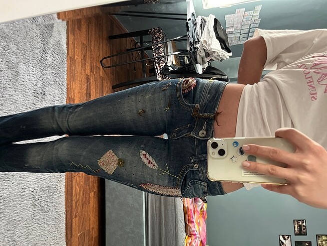 34 Beden mavi Renk Ltb pantalon