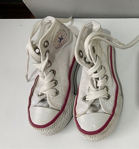 21 Beden beyaz Renk Bebek ayakkabısı converse