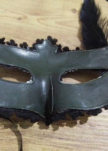 Siyah Payetli Kadın Maskesi - Görsel 3