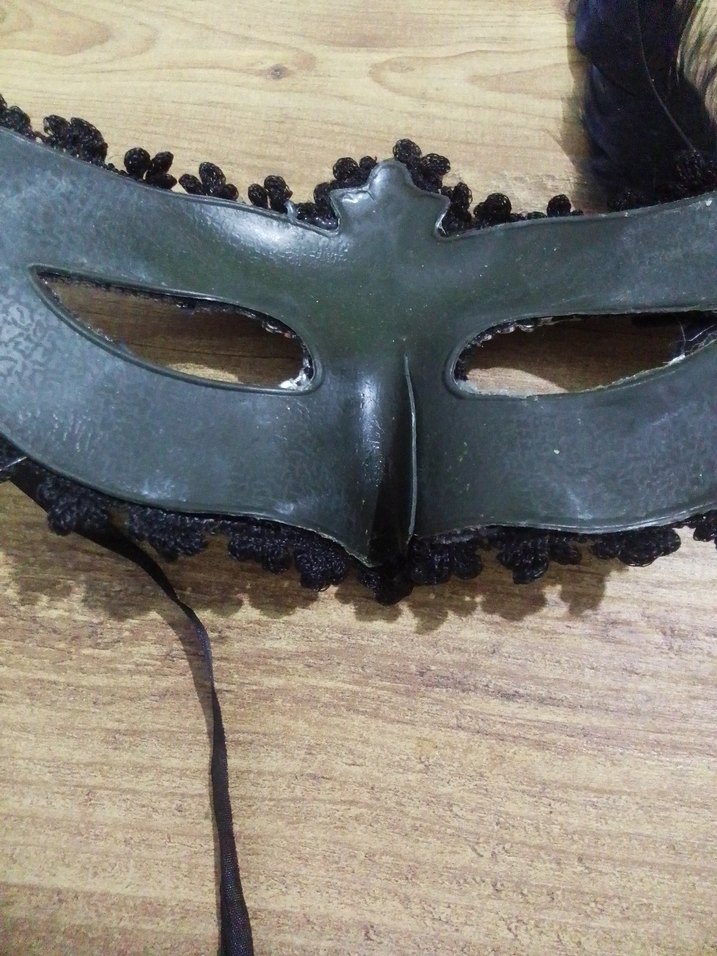 Siyah Payetli Kadın Maskesi - Görsel 4