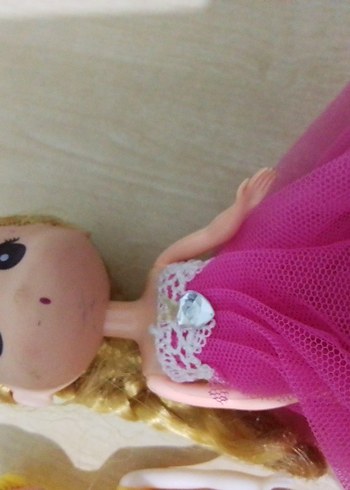 Pembe Elbiseli Bebek ve Aksesuarları - Görsel 4