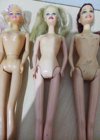 Pastel bej renkli üç oyuncak bebek - Görsel 2