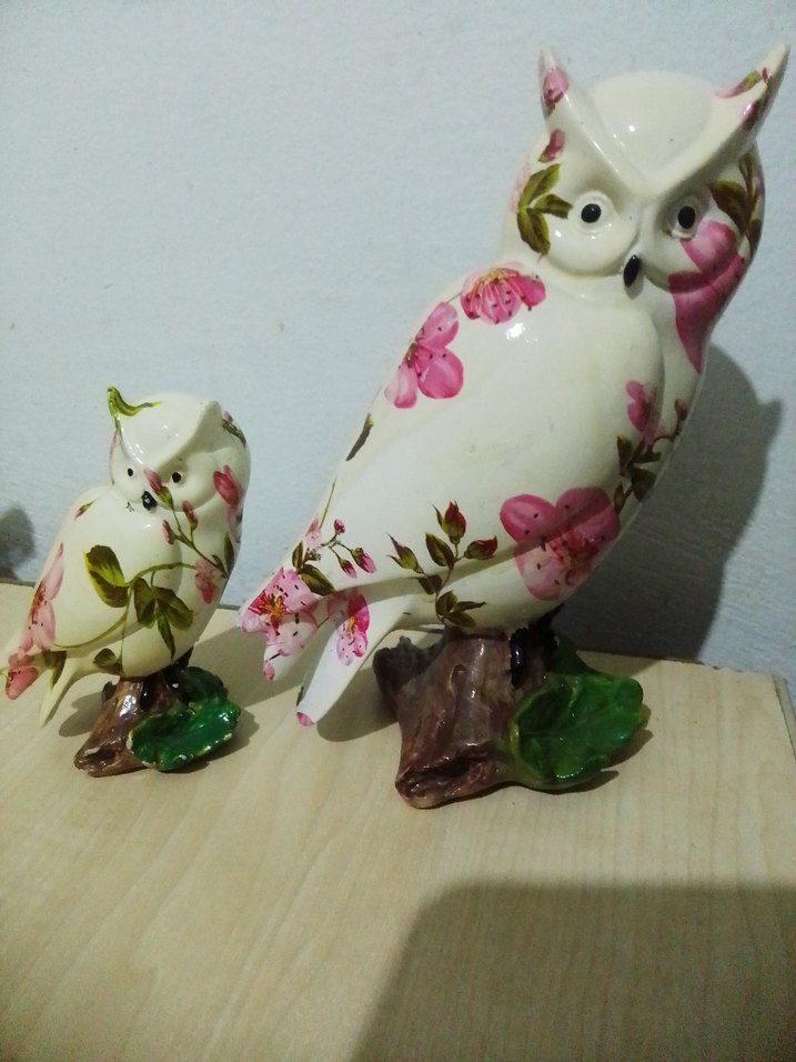 Renkli Çiçek Desenli Beyaz Baykuş Biblosu - Görsel 3