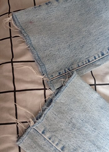 36 Beden Düğmeli Midi Boy Kadın Denim Pantolon