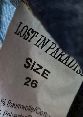 Mavi Gri Düğmeli Kadın Denim Şort - Görsel 3