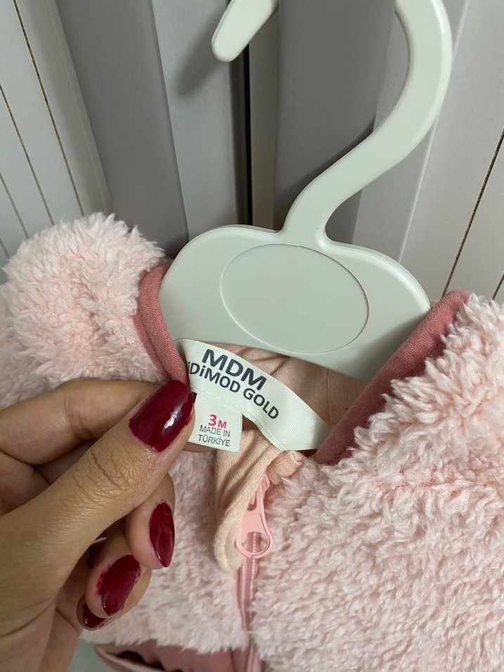 Kapüşonlu astronot Bebek Tulum - Görsel 3