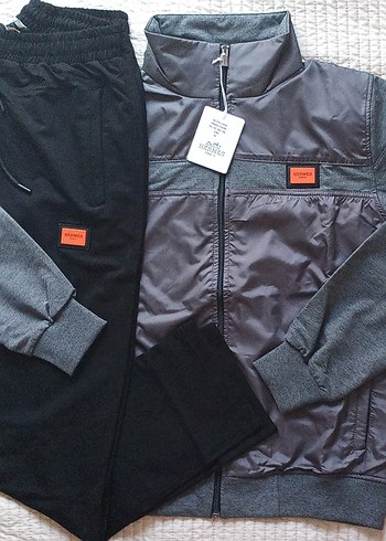 Hermes deri görünümlü lüks eşofman takımı - Görsel 3